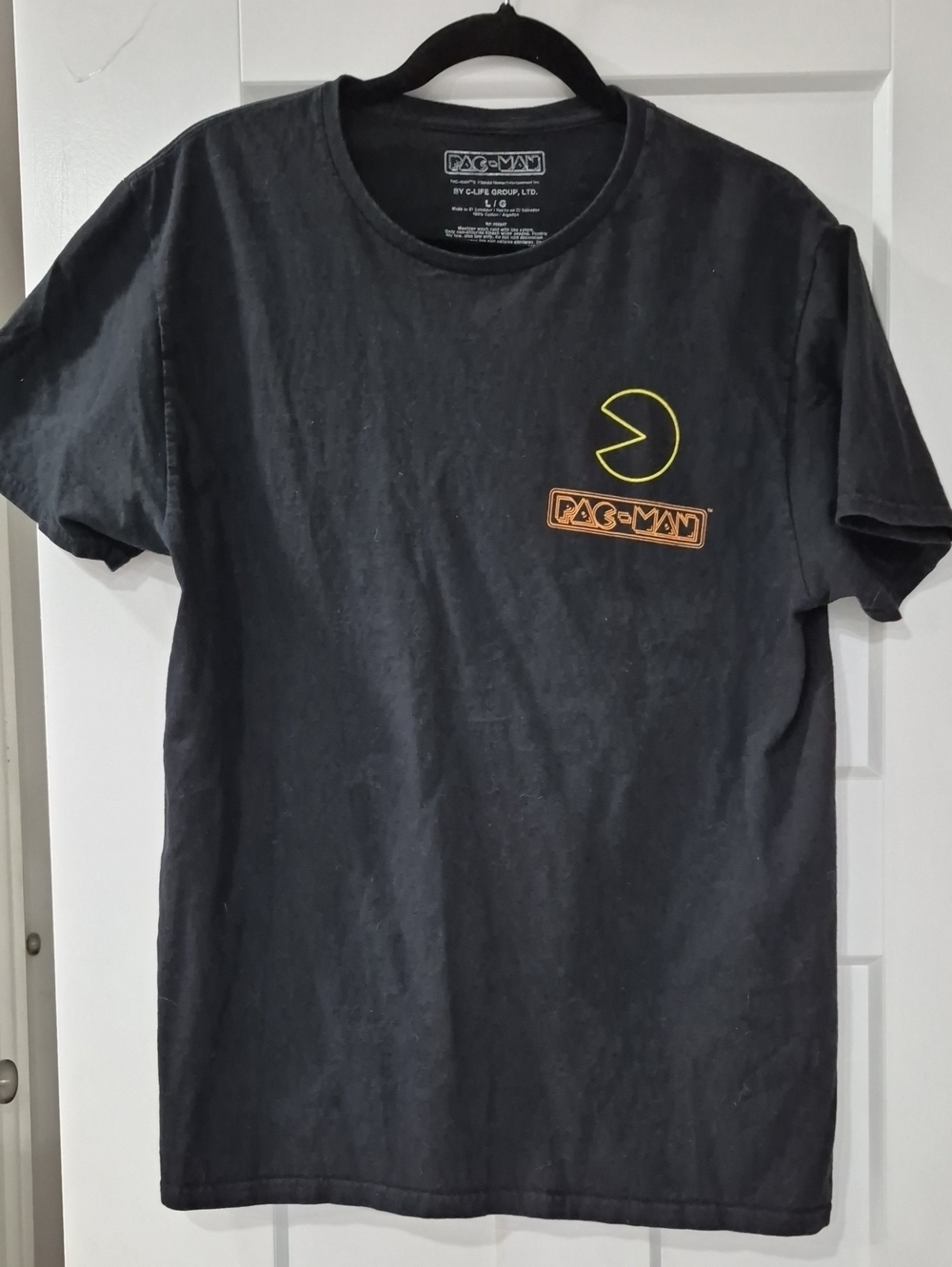 Pac-Man Black Short Sleeve Graphic Tee